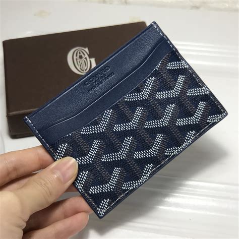 mens cardholder goyard|authentic goyard card holder.